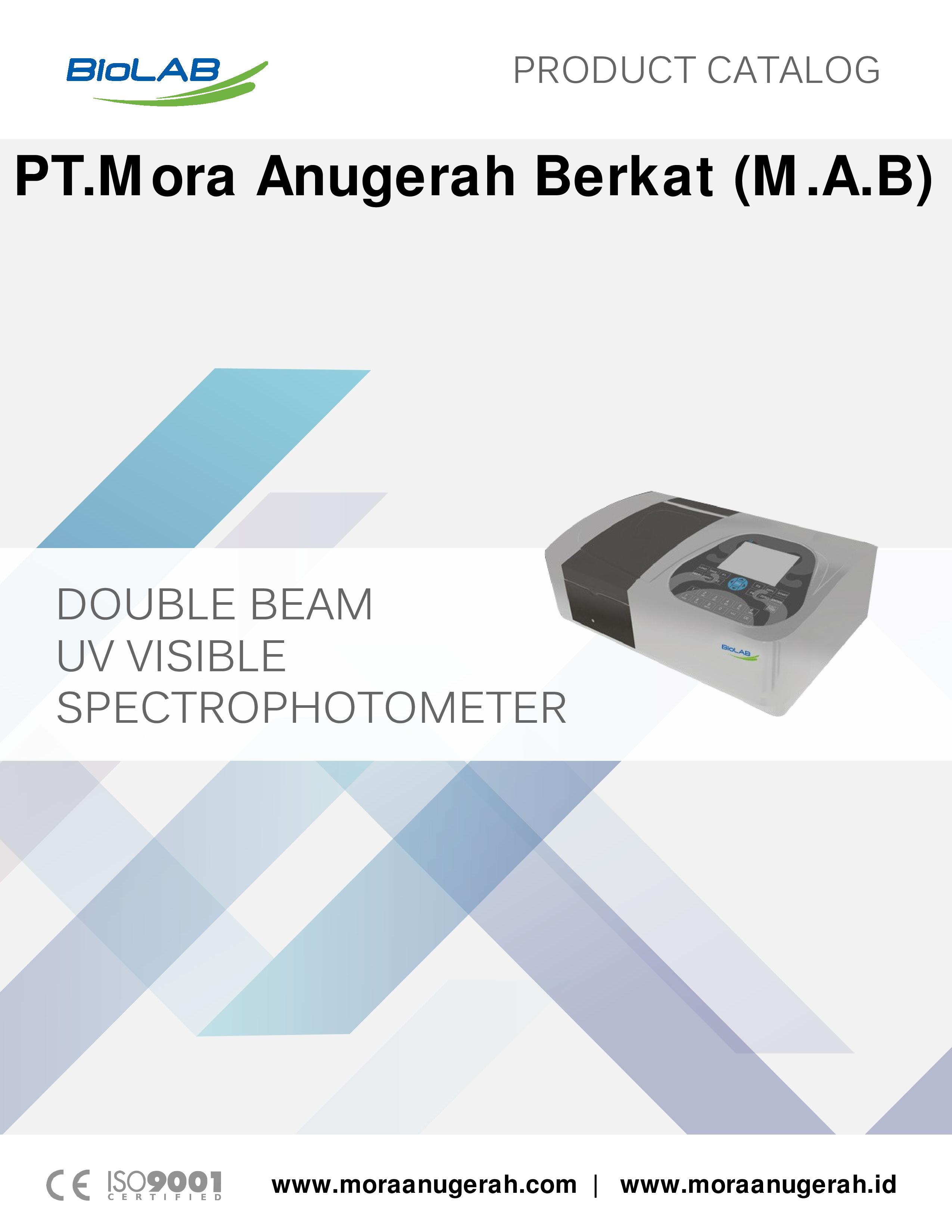BIOLAB - Double Beam UV Visible Spectrophotometer
