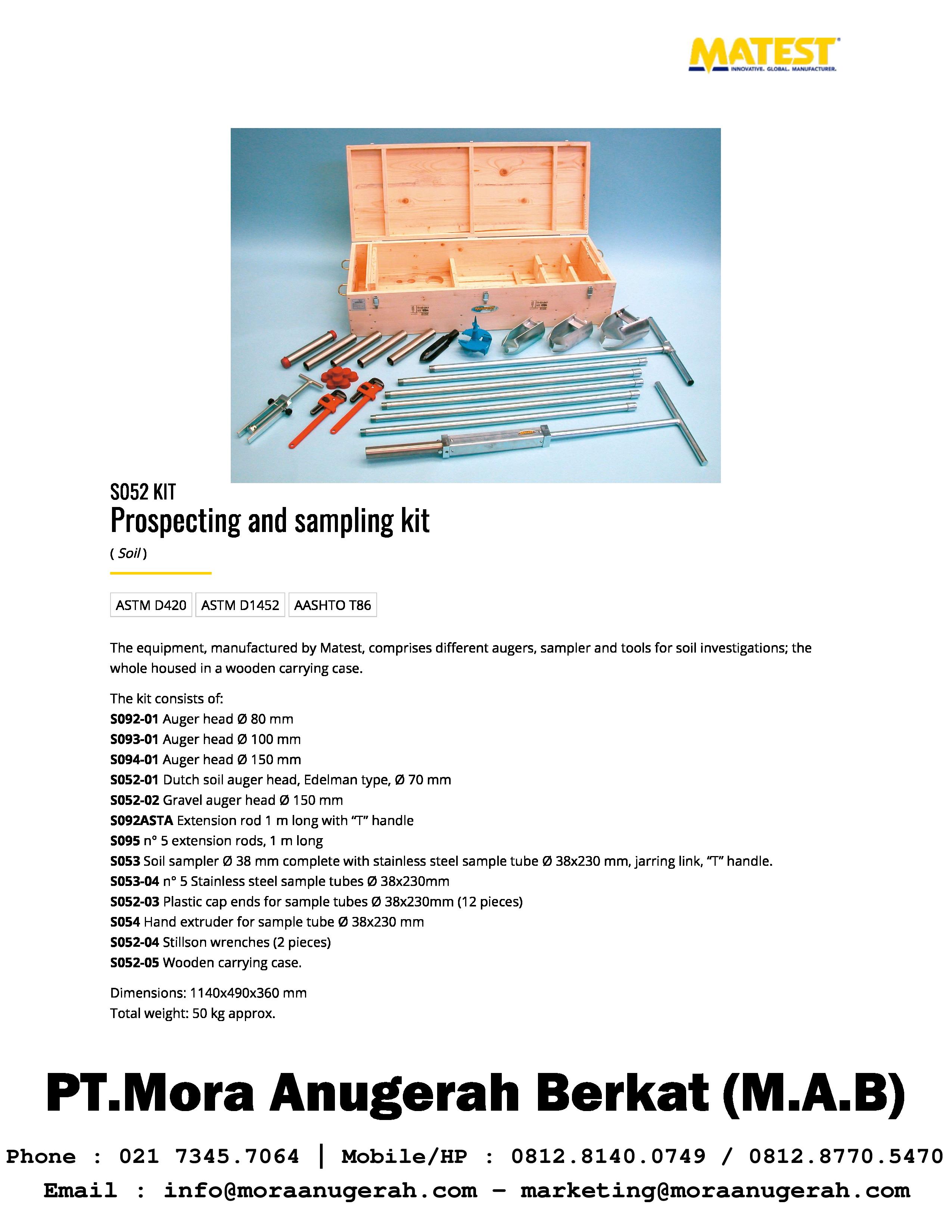 MATEST [S052KIT] Soil Prospecting Kit