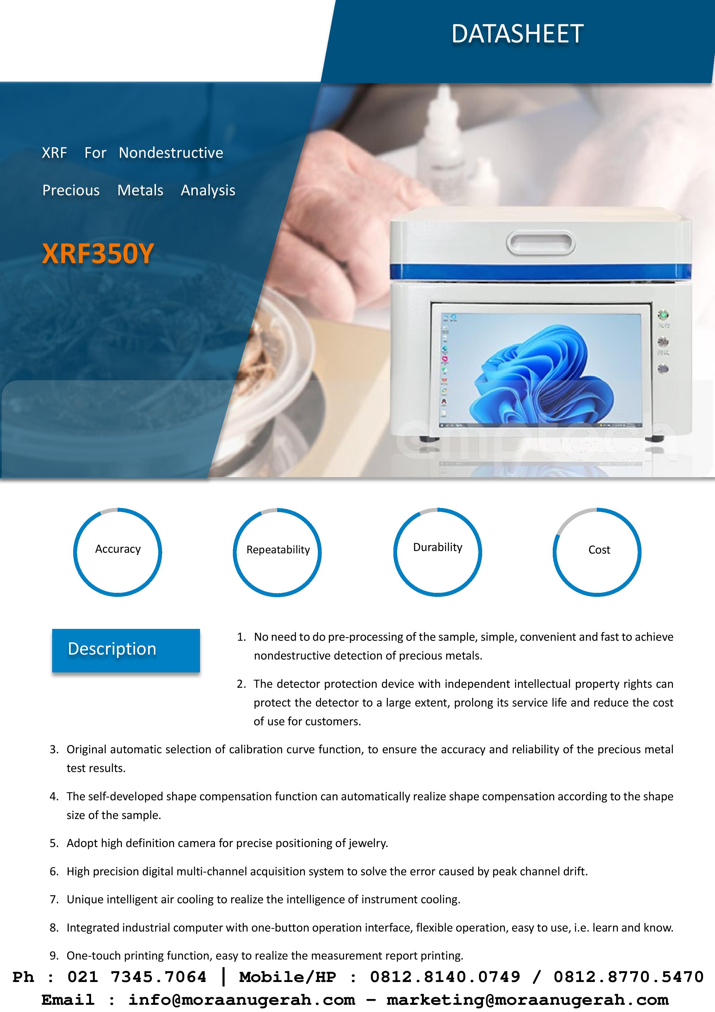 XRF Analyzer - XRF350Y - Gold Testing