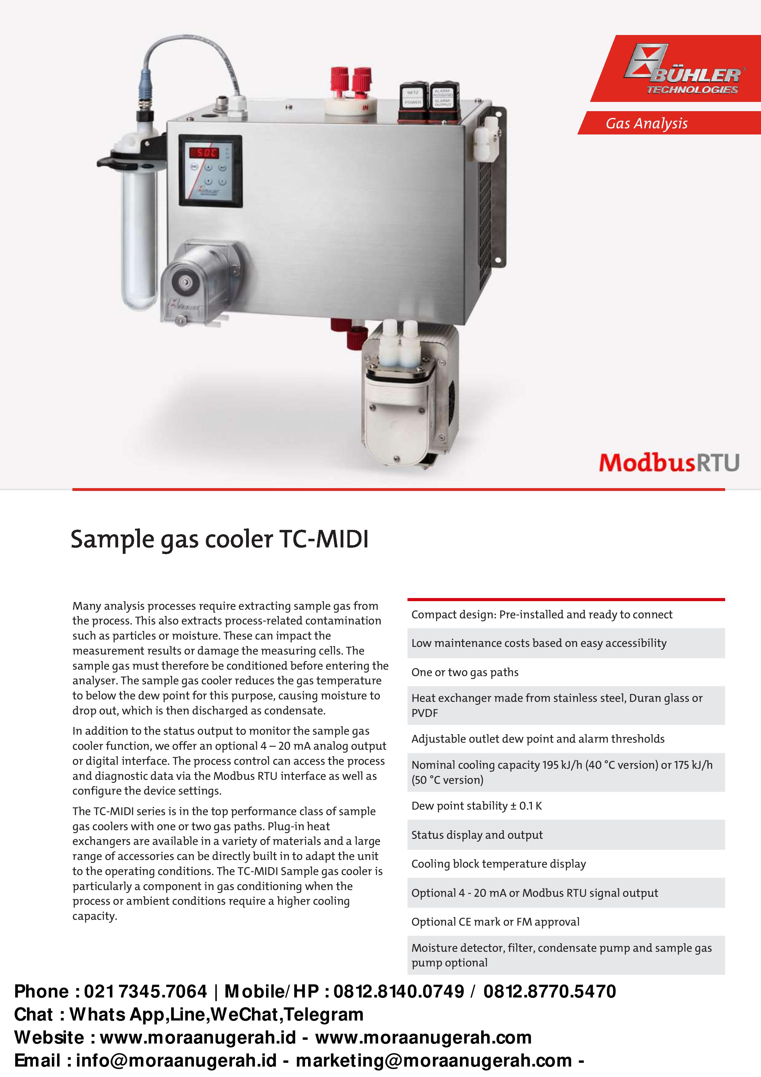 Gas Cooler Series TC-MIDI