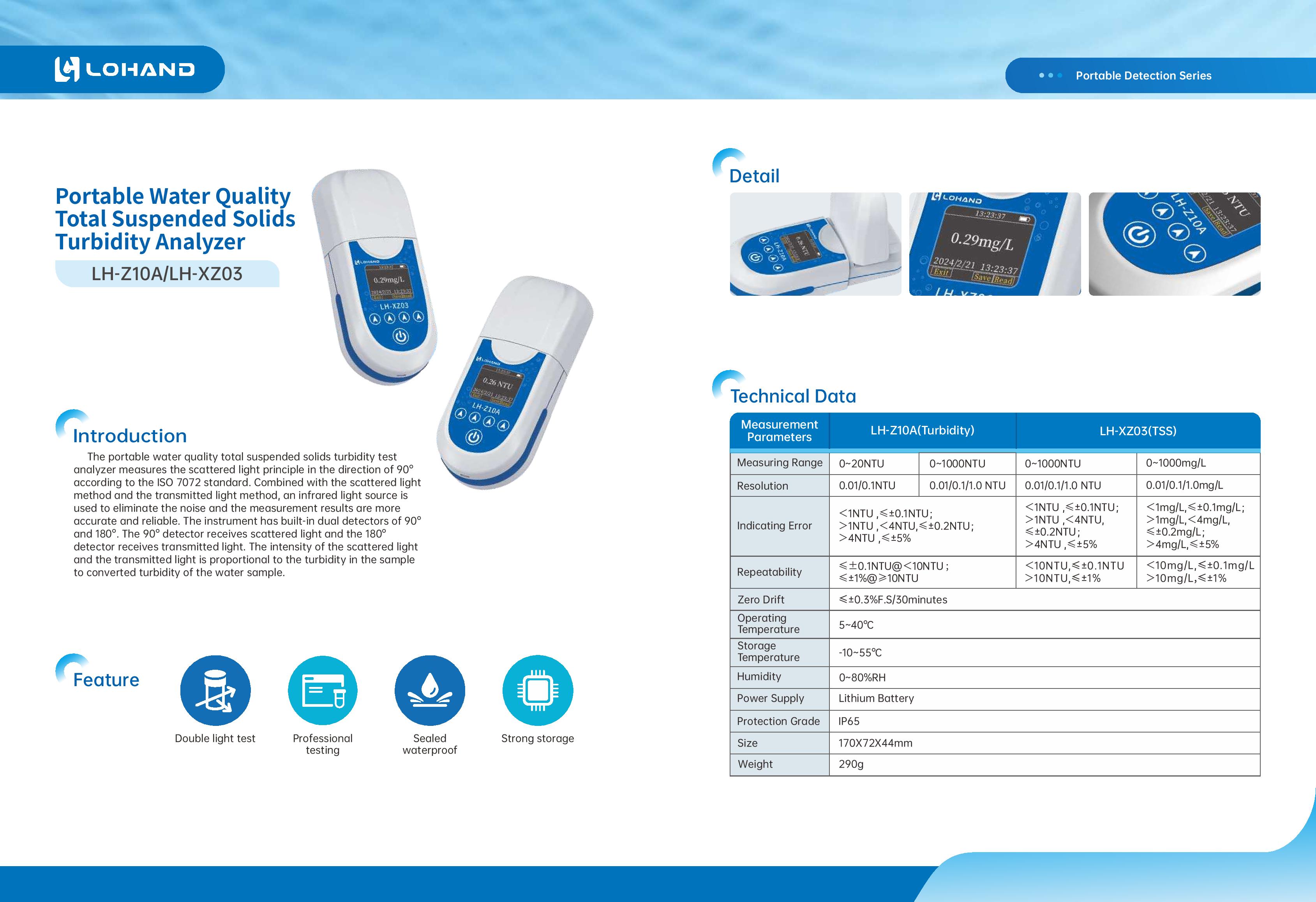 Portable Turbidity Meter [LH-Z02A/10A]