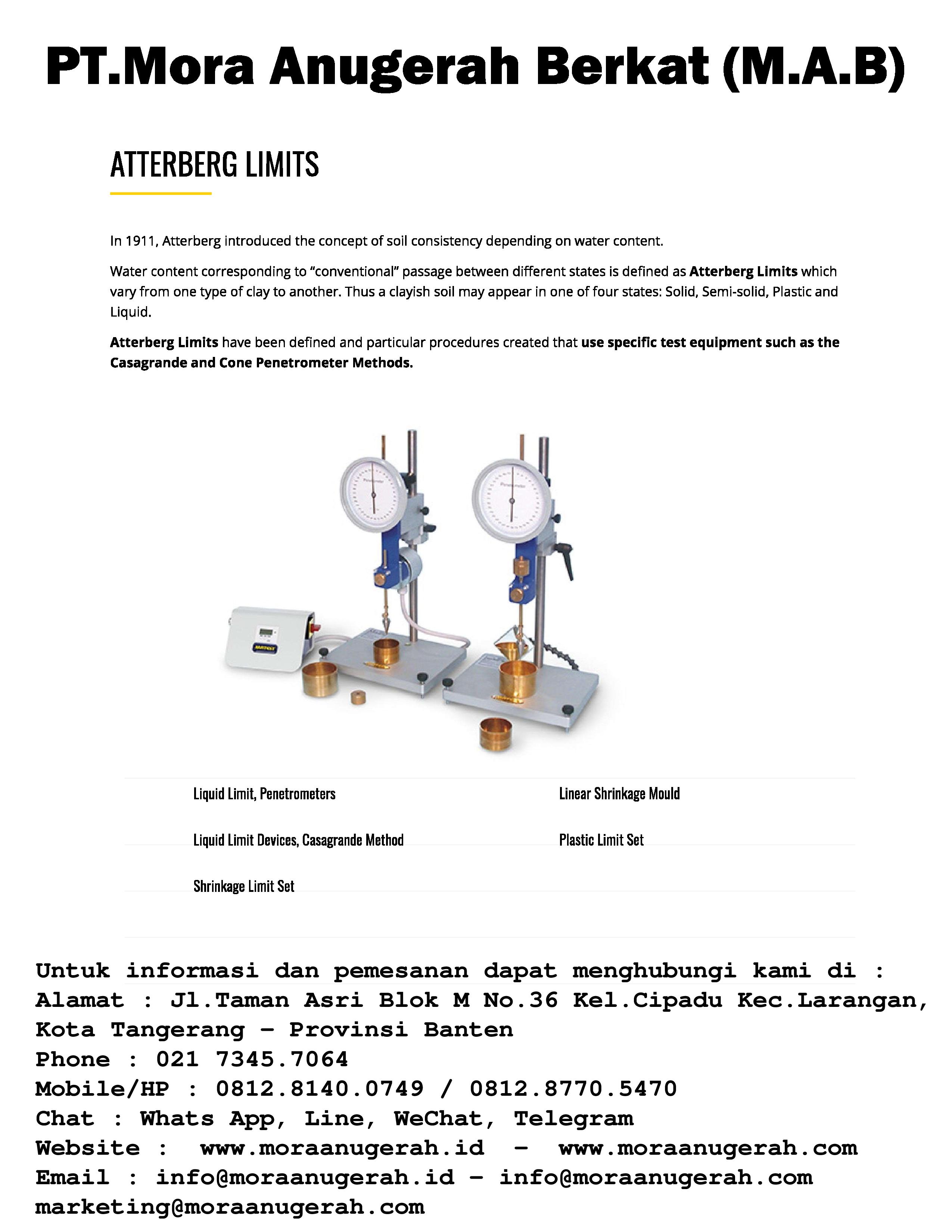 MATEST - Atterberg Limit Test / Liquid Limit